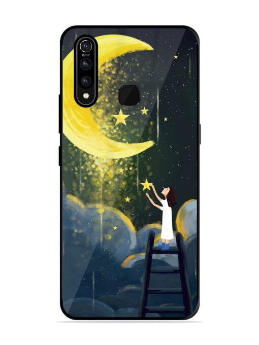 Moonlight Healing Night Illustration Glossy Metal TPU Phone Cover for Vivo Z1 Pro Zapvi