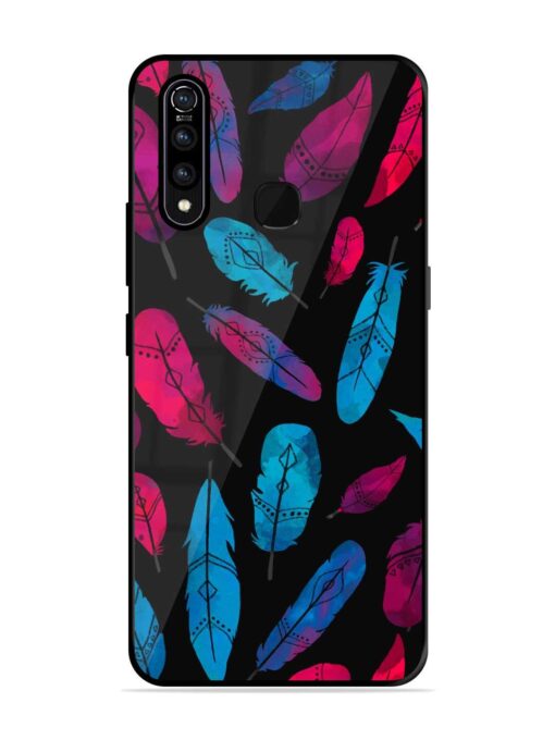 Feather Art Glossy Metal Phone Cover for Vivo Z1 Pro Zapvi