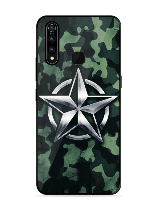 Indian Army Star Design Glossy Metal Phone Cover for Vivo Z1 Pro Zapvi