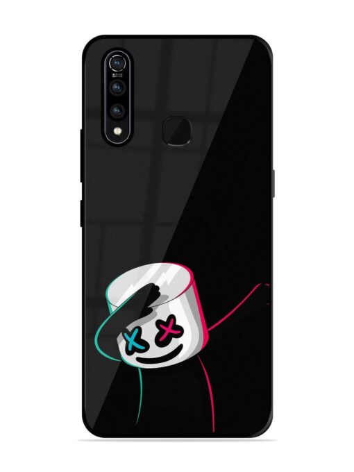 Black Marshmallow Glossy Metal Phone Cover for Vivo Z1 Pro Zapvi