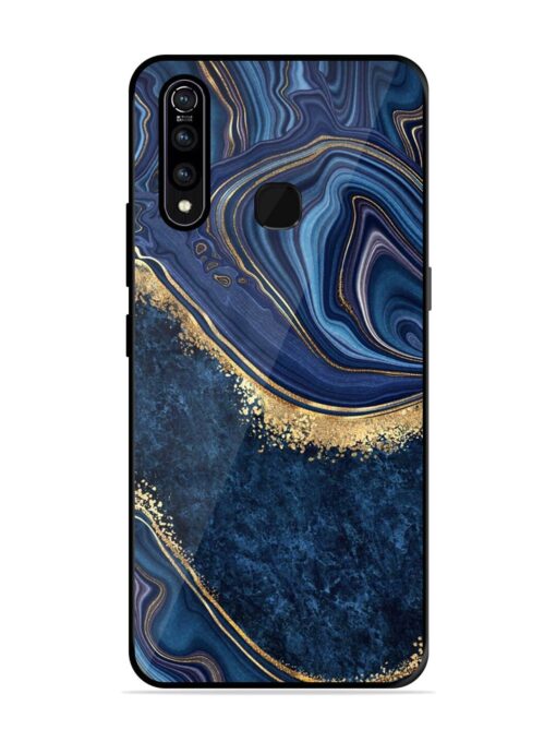 Abstract Background Blue Glossy Metal TPU Phone Cover for Vivo Z1 Pro Zapvi