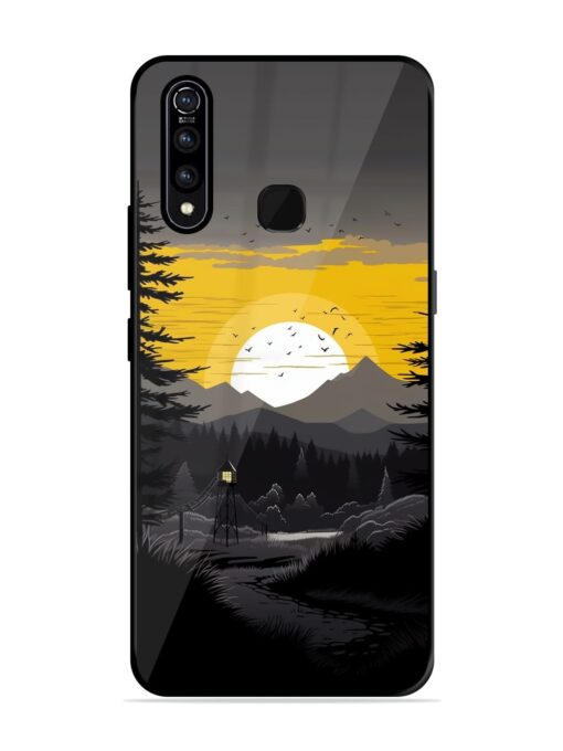 Sunset Vector Glossy Metal Phone Cover for Vivo Z1 Pro