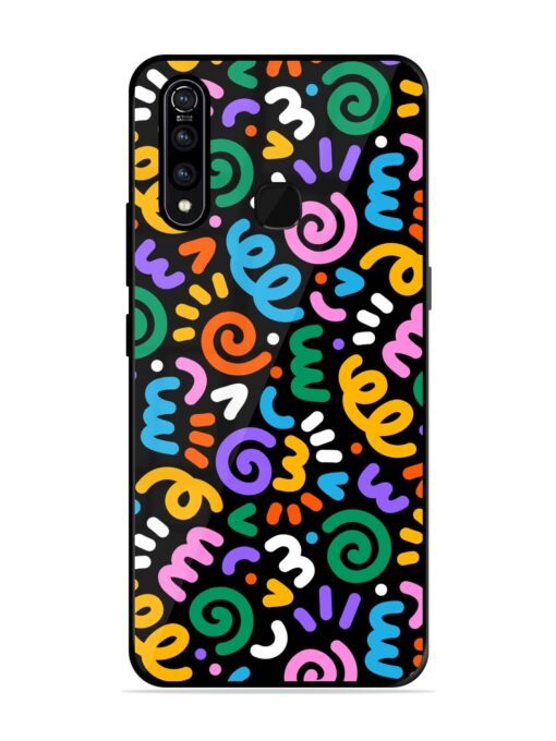 Colorful Seamless Vector Glossy Metal Phone Cover for Vivo Z1 Pro Zapvi