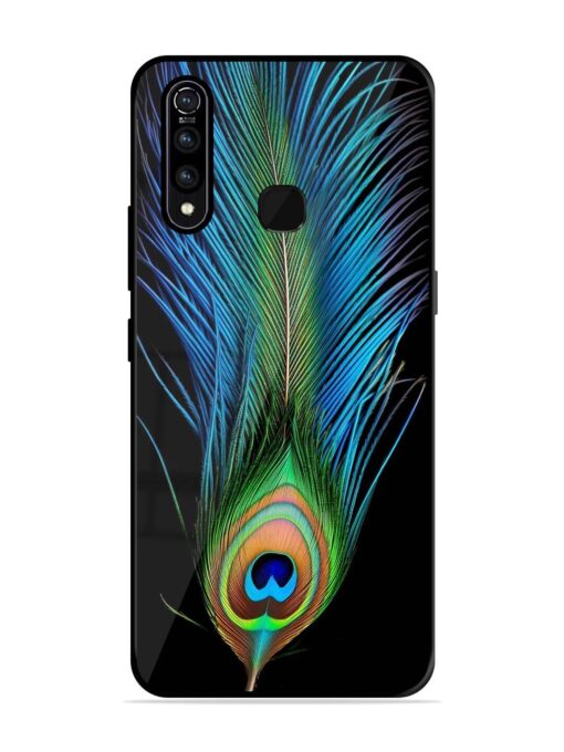 Peacock Feather Glossy Metal TPU Phone Cover for Vivo Z1 Pro Zapvi