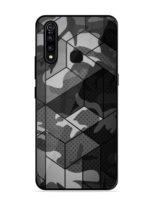 Hexagonal Pattern Glossy Metal Phone Cover for Vivo Z1 Pro Zapvi