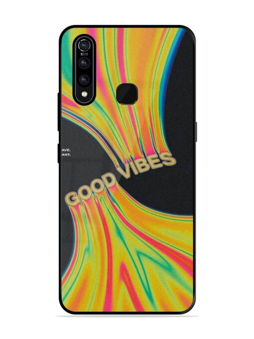 Good Vibes Glossy Metal Phone Cover for Vivo Z1 Pro Zapvi