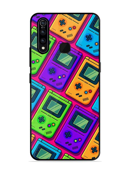 Game Seamless Pattern Glossy Metal Phone Cover for Vivo Z1 Pro Zapvi