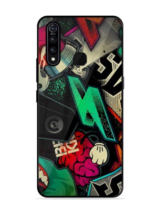 Graffiti Art Glossy Metal Phone Cover for Vivo Z1 Pro Zapvi