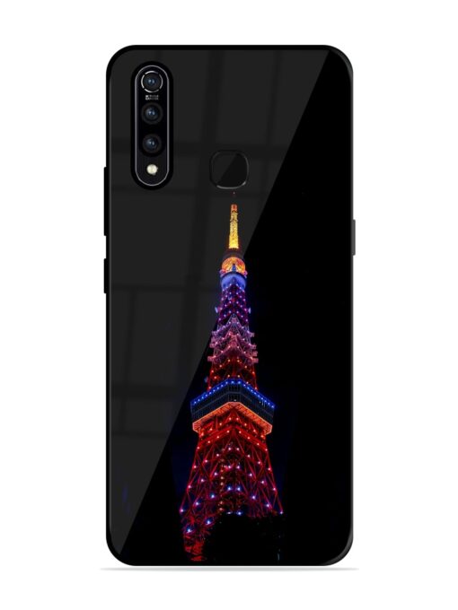 Eiffel Tower Night View Glossy Metal Phone Cover for Vivo Z1 Pro