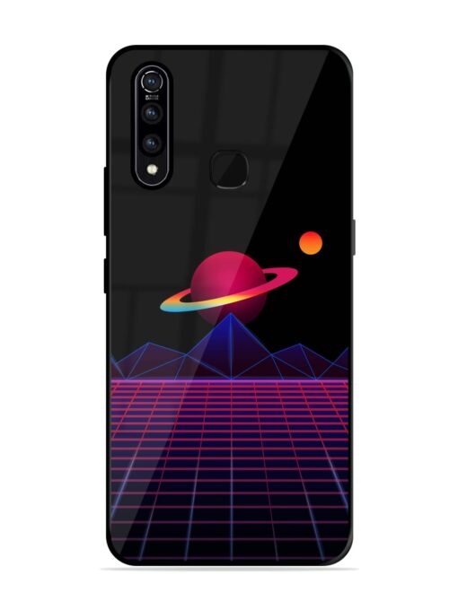 Wave Aesthetic Glossy Metal Phone Cover for Vivo Z1 Pro Zapvi