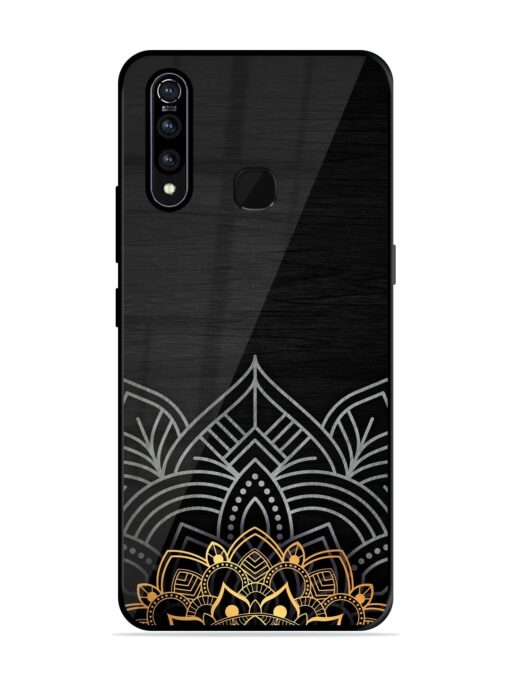 Decorative Golden Pattern Glossy Metal Phone Cover for Vivo Z1 Pro Zapvi