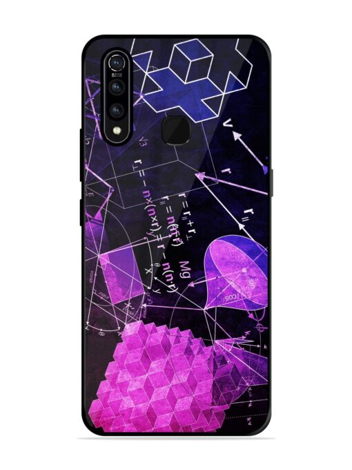 Math Physics Formula Art Glossy Metal Phone Cover for Vivo Z1 Pro Zapvi