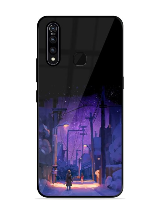 Winter Anime Art Glossy Metal Phone Cover for Vivo Z1 Pro