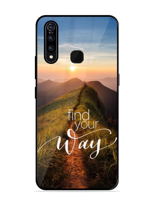 Find Your Way Glossy Metal Phone Cover for Vivo Z1 Pro Zapvi