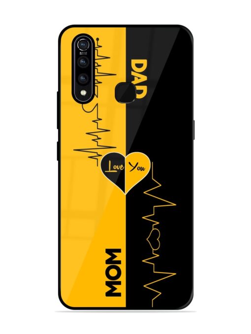 Mom Dad Lifeline Glossy Metal Phone Cover for Vivo Z1 Pro Zapvi