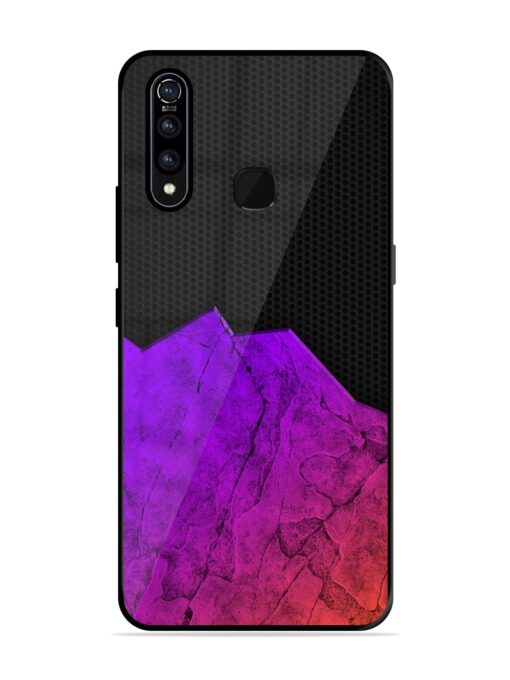 Minimalist Gradient Glossy Metal Phone Cover for Vivo Z1 Pro Zapvi