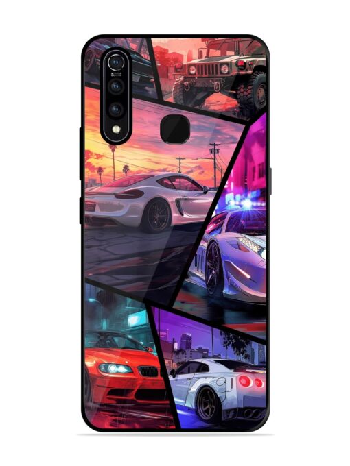 Ride In Pixels Glossy Metal Phone Cover for Vivo Z1 Pro Zapvi