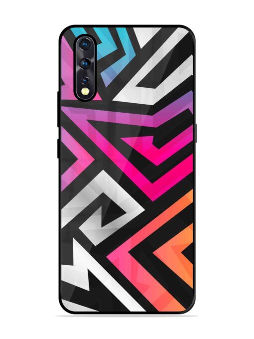 Rainbow Seamless Glossy Metal Phone Cover for Vivo Z1X Zapvi