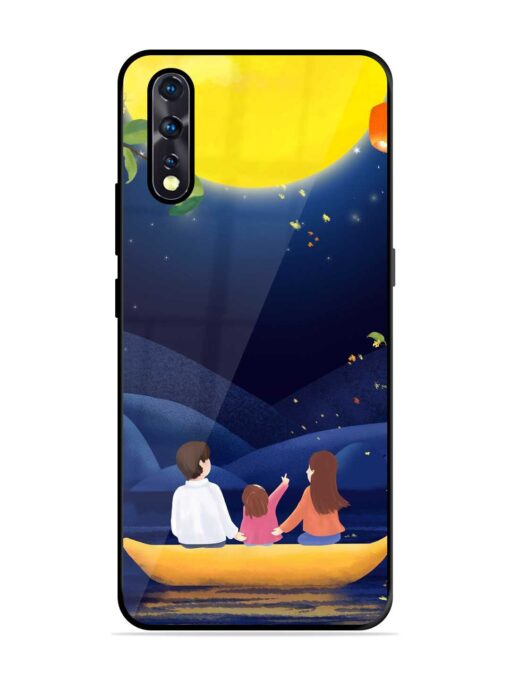 Happy Family And Beautiful View Glossy Metal Phone Cover for Vivo Z1X Zapvi