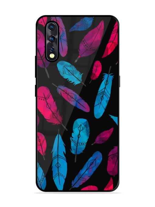 Feather Art Glossy Metal Phone Cover for Vivo Z1X Zapvi