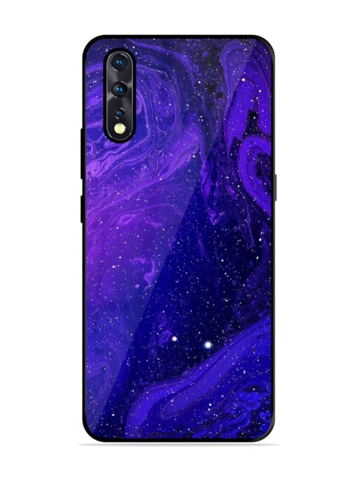 Galaxy Acrylic Abstract Art Glossy Metal Phone Cover for Vivo Z1X Zapvi