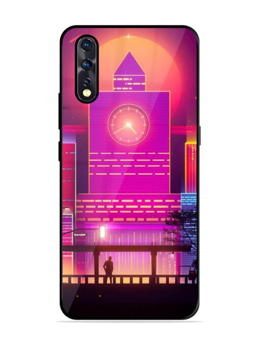 Clock Tower Glossy Metal TPU Phone Cover for Vivo Z1X Zapvi