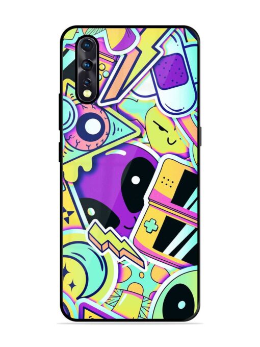 Scratch Art Glossy Metal Phone Cover for Vivo Z1X Zapvi