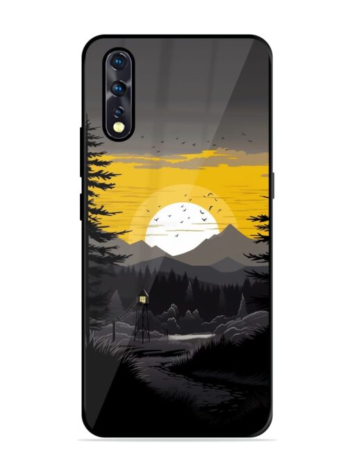 Sunset Vector Glossy Metal Phone Cover for Vivo Z1X Zapvi