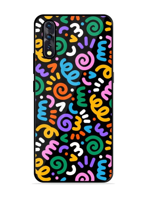 Colorful Seamless Vector Glossy Metal Phone Cover for Vivo Z1X Zapvi