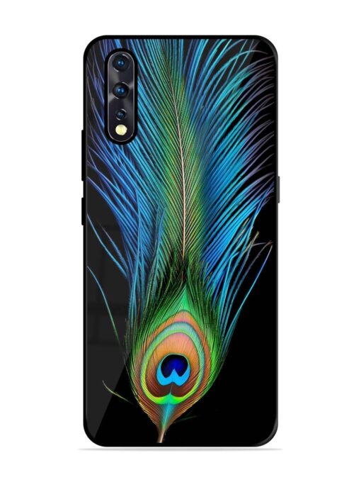 Peacock Feather Glossy Metal TPU Phone Cover for Vivo Z1X Zapvi