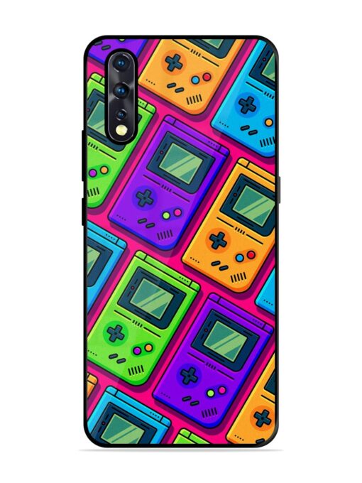 Game Seamless Pattern Glossy Metal Phone Cover for Vivo Z1X Zapvi