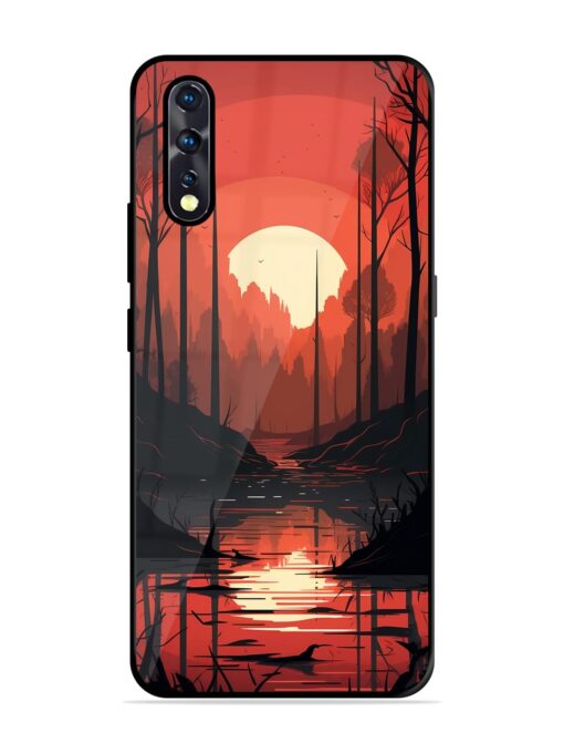 Natural Landscape Glossy Metal Phone Cover for Vivo Z1X Zapvi