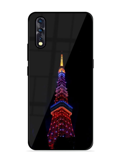 Eiffel Tower Night View Glossy Metal Phone Cover for Vivo Z1X Zapvi