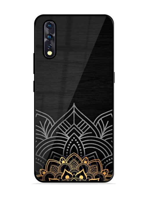 Decorative Golden Pattern Glossy Metal Phone Cover for Vivo Z1X Zapvi