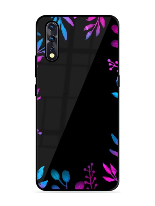 Flower Pattern Watercolor Glossy Metal Phone Cover for Vivo Z1X Zapvi