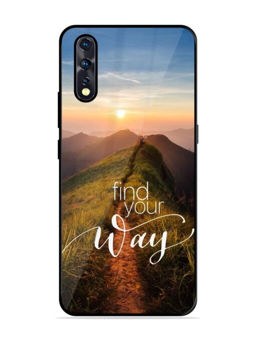 Find Your Way Glossy Metal Phone Cover for Vivo Z1X Zapvi