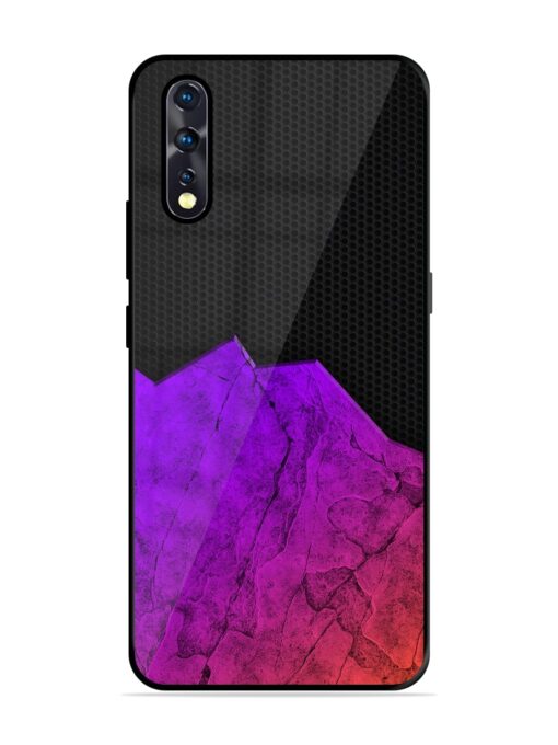 Minimalist Gradient Glossy Metal Phone Cover for Vivo Z1X Zapvi