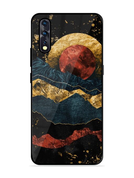 Gold Painting View Glossy Metal Phone Cover for Vivo Z1X Zapvi