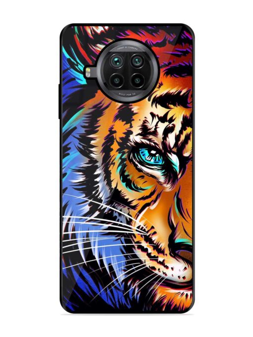 Colorful Lion Art Glossy Metal Phone Cover for Xiaomi Mi 10I (5G)