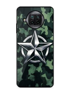 Indian Army Star Design Glossy Metal Phone Cover for Xiaomi Mi 10I (5G)