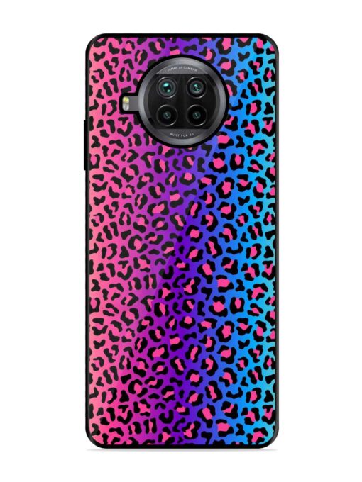 Colorful Leopard Seamless Glossy Metal Phone Cover for Xiaomi Mi 10I (5G)