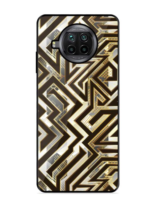 Technology Geometric Seamless Glossy Metal Phone Cover for Xiaomi Mi 10I (5G)