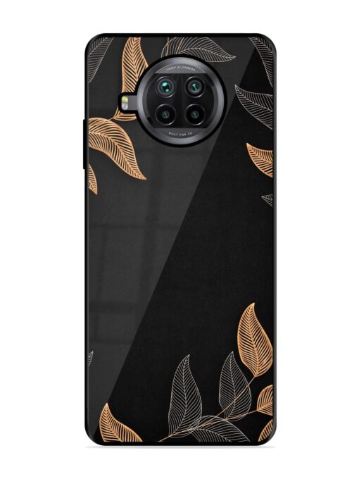 Foliage Art Glossy Metal Phone Cover for Xiaomi Mi 10I (5G)