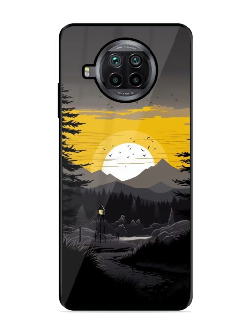 Sunset Vector Glossy Metal Phone Cover for Xiaomi Mi 10I (5G)