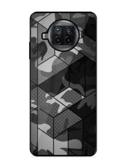 Hexagonal Pattern Glossy Metal Phone Cover for Xiaomi Mi 10I (5G)