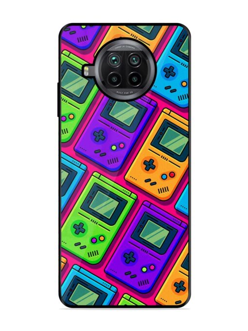 Game Seamless Pattern Glossy Metal Phone Cover for Xiaomi Mi 10I (5G)