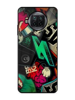 Graffiti Art Glossy Metal Phone Cover for Xiaomi Mi 10I (5G)