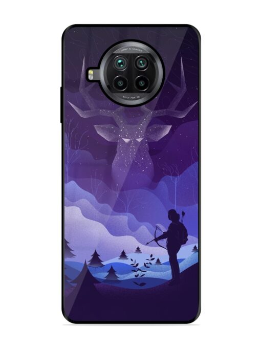 Deer Forest River Glossy Metal Phone Cover for Xiaomi Mi 10I (5G)