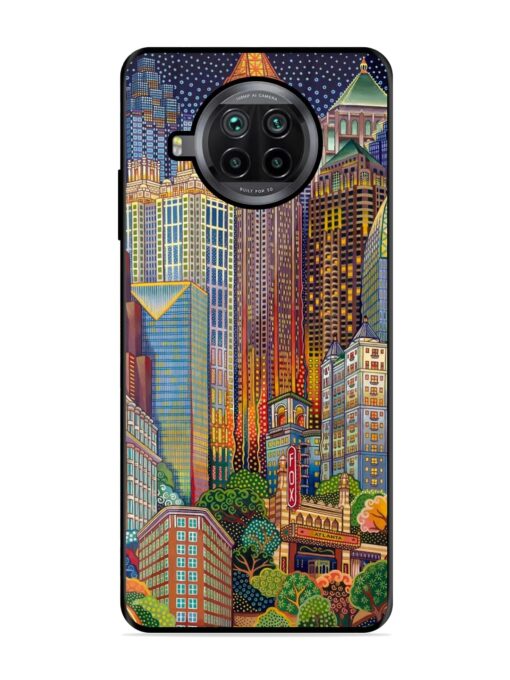 Cityscapes Art Glossy Metal Phone Cover for Xiaomi Mi 10I (5G)