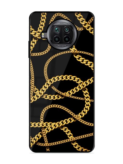 Decorative Golde Chain Glossy Metal Phone Cover for Xiaomi Mi 10I (5G)